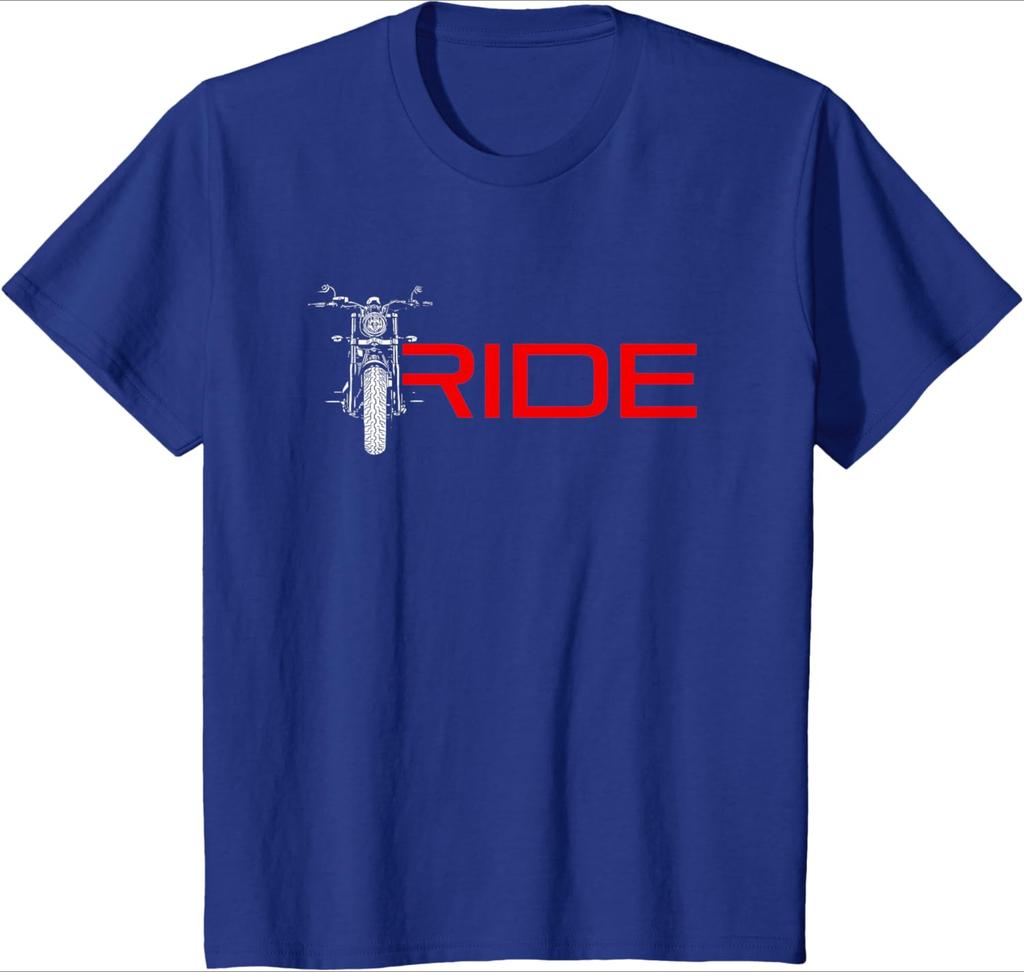 Motorradmuster Design 100% Baumwolle Sommer Rundhals Kurzarm Freizeit Bedrucktes Herren T-Shirt