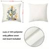 Cactus Floral Patterned Throw Pillow for Home Decor Polyester Pillowcase, Sofa Decorative Cushion Cov Headboard Pillow