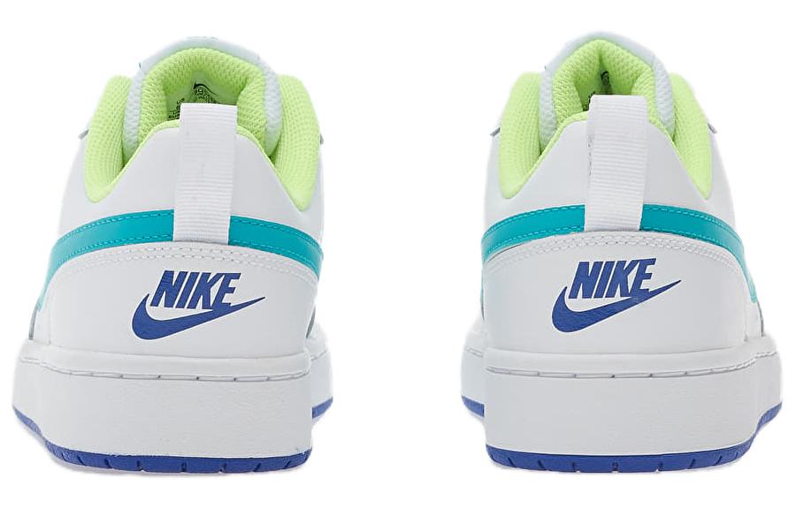 Nike Court Borough Leather Low top Kids' Skateboarding Shoes White Light Blue Unisex BQ5448-105