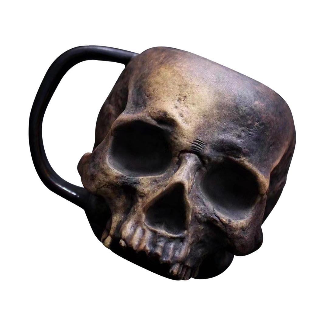 

480 мл смоляная кружка для кофе, питья, воды, чашки для чая, украшения для Хэллоуина в виде скелета