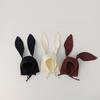 Korean Cute Cartoon Bunny Bear Ear Newborn Hat Beanie Spring Autumn Toddler Cap Turban with Strap for Infant Baby Boys Girls
