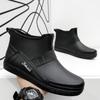 Men Rain Boots Non-slip Light Hiking Rain Shoes Slip On Waterproof Outdoor Leisure Rubber Fishing Shoes Water Shoes