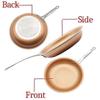 Skillet Copper Red Pan Ceramic Induction Frying Pan Saucepan Skillet Scratch Resistant 10 Inches Nonstick Skillet