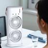 Lightweight 3 In 1 Air Conditioner Portable Dual-Head Humidifier Low Noise Adjustable Wind Speed LED Night Light Daily Use