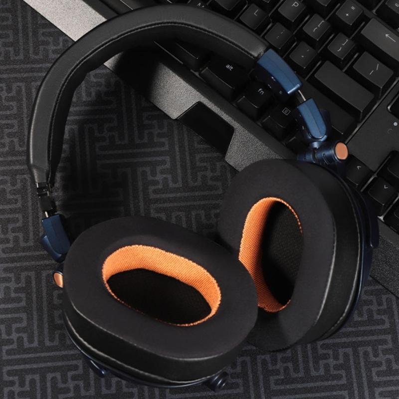 Soft Sponge Earpads for ATH-M20 M30 M40 M50X Headphone Lightweight Cooling Gel Ear Cushions Replacement Part