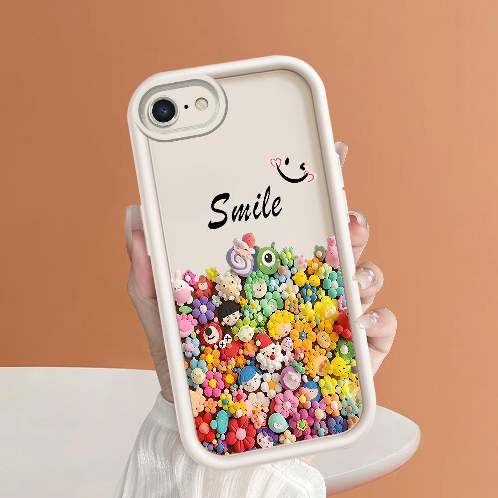 Fashion Colorful Flowers Phone Case for iPhone Samsung Galaxy Xiaomi Redmi POCO HUAWEI Honor Shockproof Protection Rubber Soft Cover