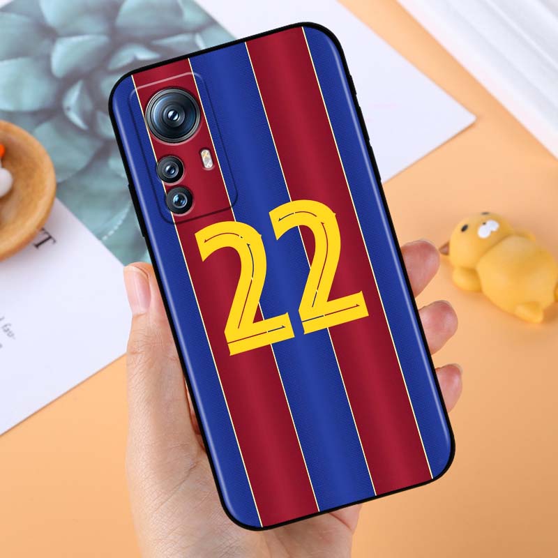 Fashion jersey number For Xiaomi Mi 15 14 13 13T 12 12T 12S 11 11i 11T Pro Ultra Lite 5G Black Soft Phone Case
