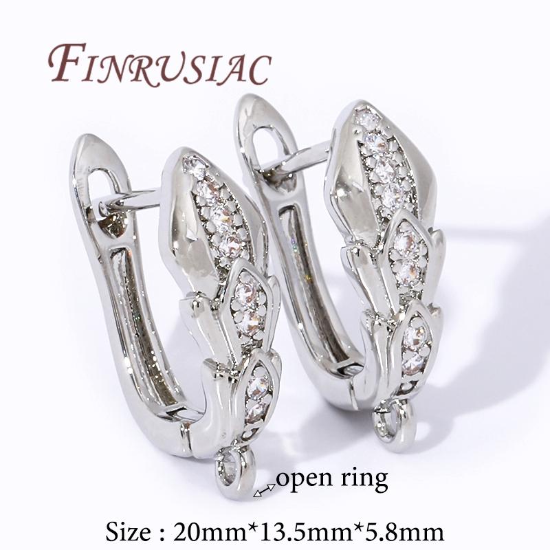 Multi Styles 18K Gold Plated Earwires Fasteners Earring Hooks Clasps Accessories For DIY Women's Anti-Allergy Earrings Making