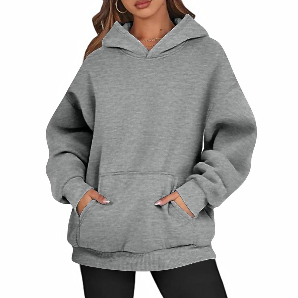 Womens Oversized Sweatshirts Fleece Hoodies Long Sleeve Shirts Pullover Fall Clothes With Pocket