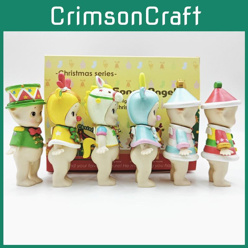 Doll Series Christmas Unicorn Elk Blind Box Doll Toy Model Cake Gifts Ornaments