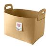 Felt Storage Basket with Handles Foldable Fabric Storage Bin Eco-Friendly Collapsible Organizer Bin for Toys Clothes Blankets Home Laundry