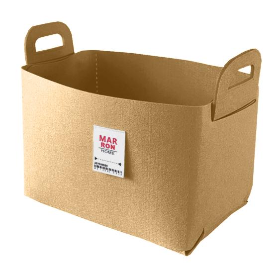 Felt Storage Basket with Handles Foldable Fabric Storage Bin Eco-Friendly Collapsible Organizer Bin for Toys Clothes Blankets Home Laundry