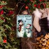 Christmas Sign Hanging Decorations Rope Rectangle Craft Rustic Outdoor Porch Tag
