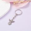 Stylish Guardian Angel Keychain Silver Metal Pendant Keyring Good Luck Charm Key Chain Cellphone Strap for Drivers