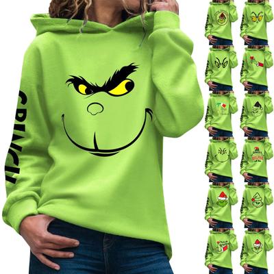 Weihnachten Kapuzen Sweatshirts Für Frauen Casual Langarm Pullover Sweatshirt Herbst Winter Kleidung