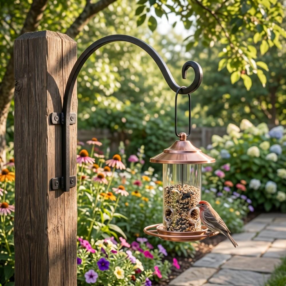 Heavy Duty Hanging Plant Brackets Iron Flower Basket Hooks Gardening Tool Plant Hangers  Indoor Use