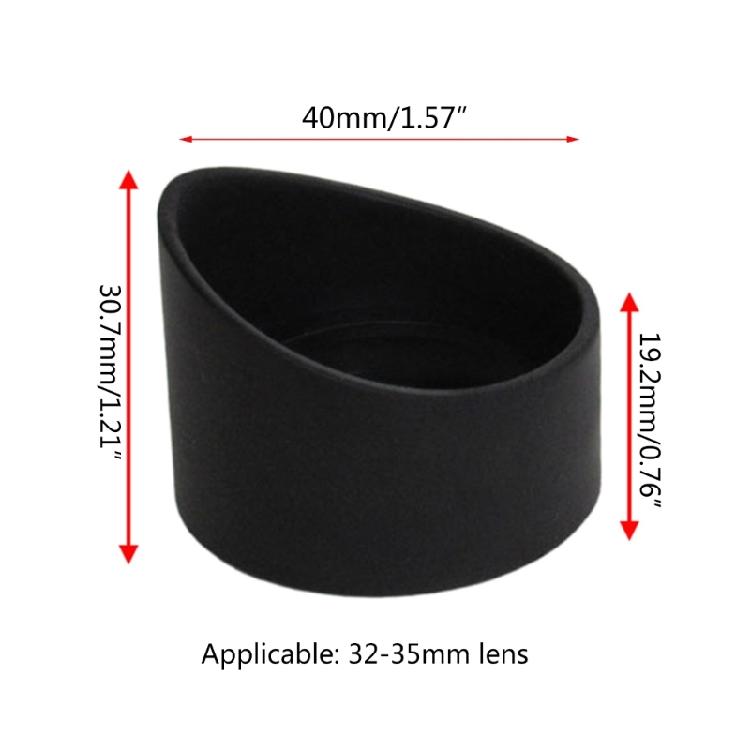 Microscope Rubber Eyepiece Cover Guards Soft Eyepiece Shield 33/36mm Diameter