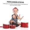 Abaodam 20pcs Butter Party Rhythm Sticks, Kids Educational Tool, Kids Musical Instrument Sticks, Musical Instrument for Kids, Rhythm Sticks, Wooden