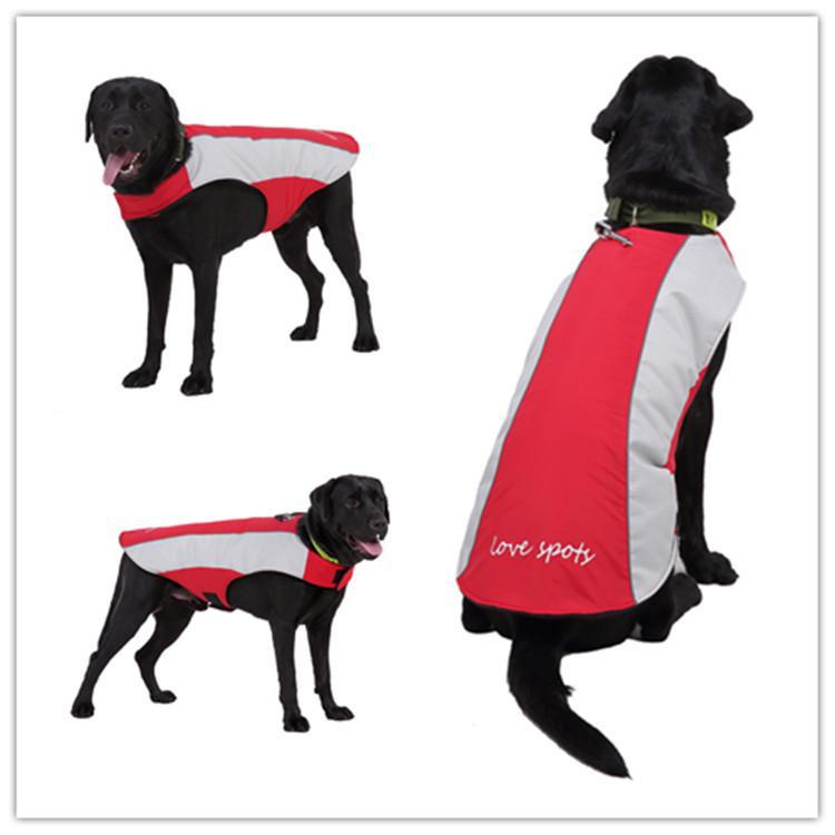 Meiqi Winter Reflective Pet Clothes for Large Dogs