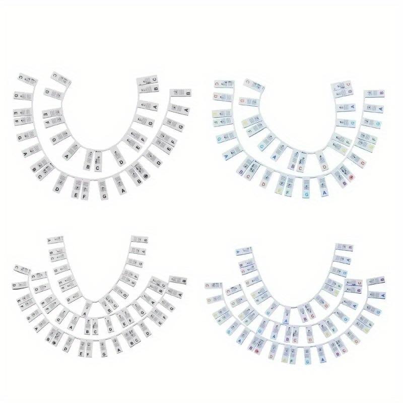 Miwayer Piano Keyboard Stickers for 88/61 Key Removable Piano Keyboard Note Labels for Learning Piano Notes Guide for Beginner.