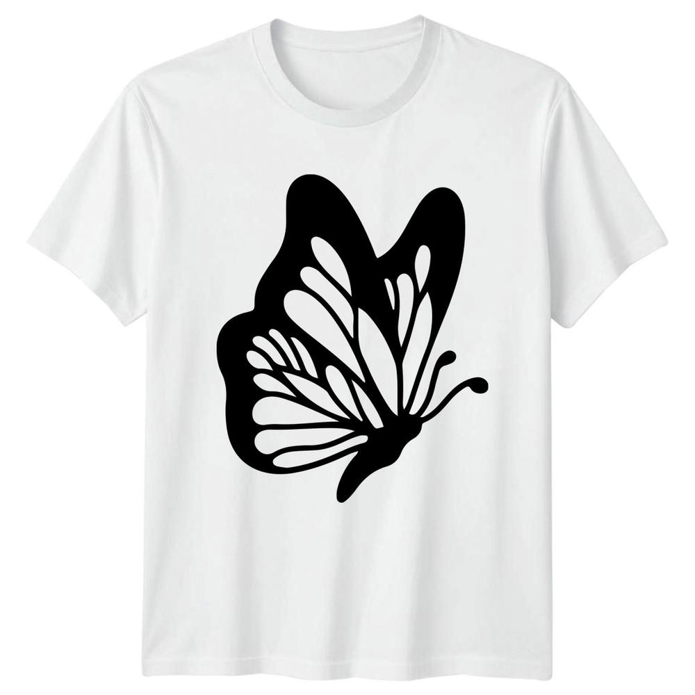 Minimalist Butterfly Silhouette TShirt Butterflies Nature Gift For Him And Her S