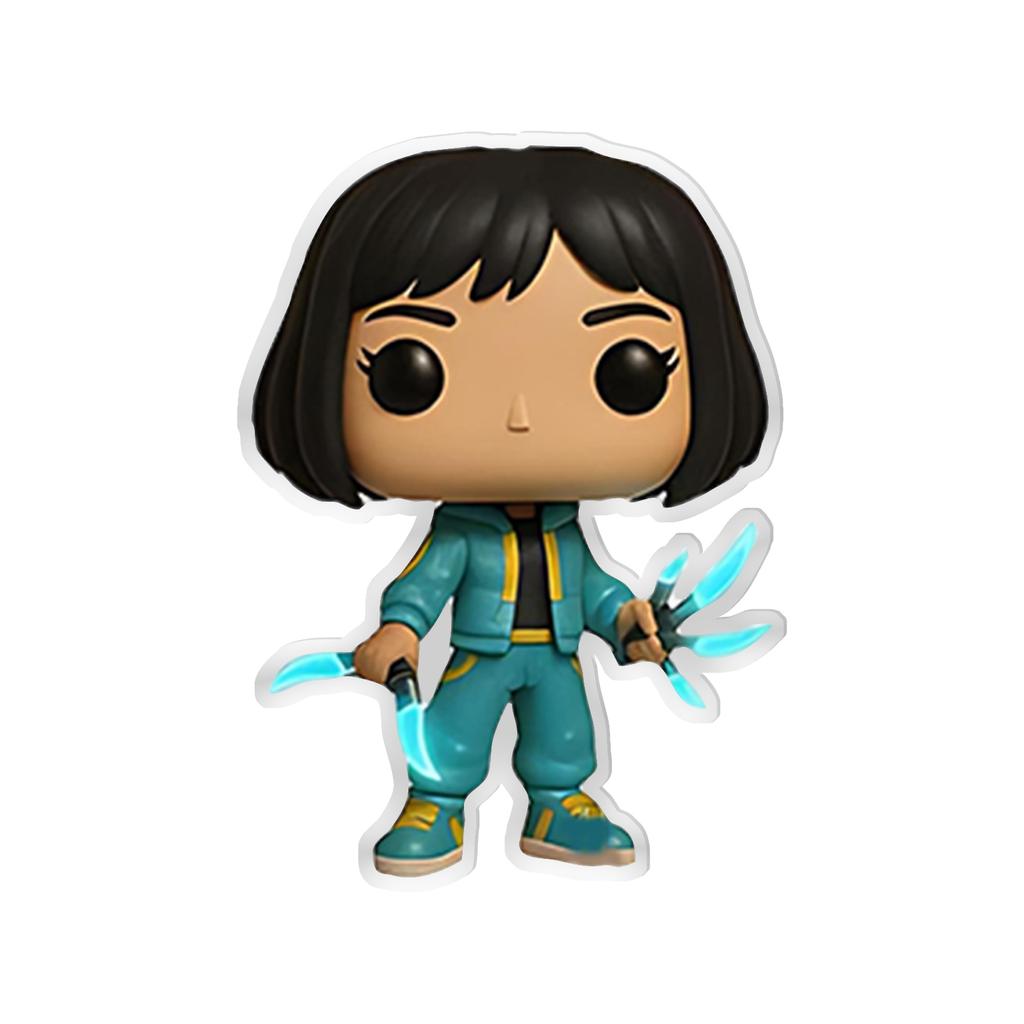 Acrylic 2D Keychain Pendant, Cute Animal Cartoon Keychains, Clear Acrylic Bag , Versatile Accessories For Kids Adults Daily Use & Gift