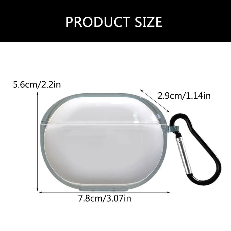 Shockproof Earphone Sleeve Scratch Resistant Housing Antidust Washable Clear Cover Protective Case Suitable for Capsule3