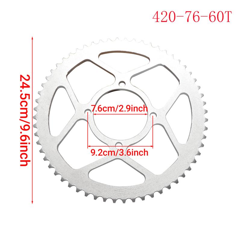 420 35T/60T 76MM Sprocket for 50CC 70CC 90CC 110CC 125CC 140CC 160CC Pit Dirt Bike ATV Quad Motorcycle Buggy Go Kart Parts