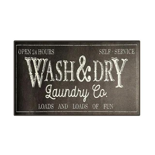 Laundry Room Entrance Doormat Home Luxury Decoration Kitchen Floor Mats Anti-Slip Bathroom Mat Hallway Laundry Long Rugs