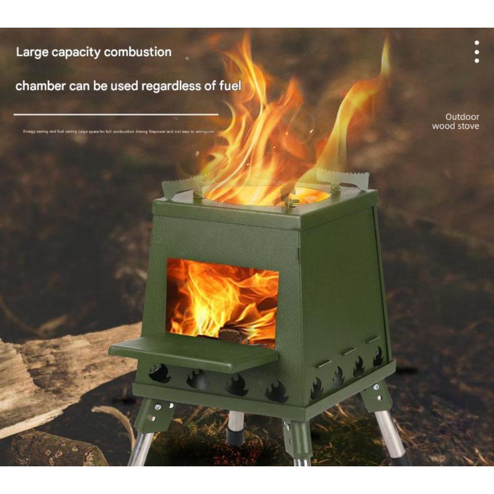 Camping Windproof Foldable Portable Gas Stove Outdoor Barbecue Camping Fire Table Picnic Stove