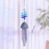 Ocean Theme Suncatchers with Conch Jellyfish Rhinestones Crystal Windchime for Garden Patios or Indoor Window Decors