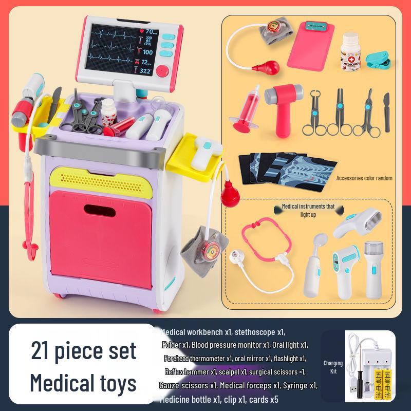 Kids' Doctor & Nurse Playset - Dollhouse Medical Kit for Kindergarten