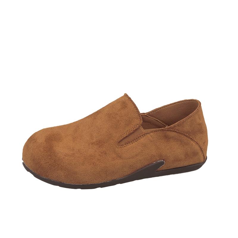 Fashion Inside Heightened 2025 New Spring and Autumn Slip-on Women's Flat Shoes Two Wears Soft-soled Non-slip Single Shoes