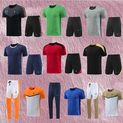 Nk Casual Short-Sleeved Trousers Training Suit, Football Jersey, Class Jersey, Foreign Trade Sports Fitness Running Jersey