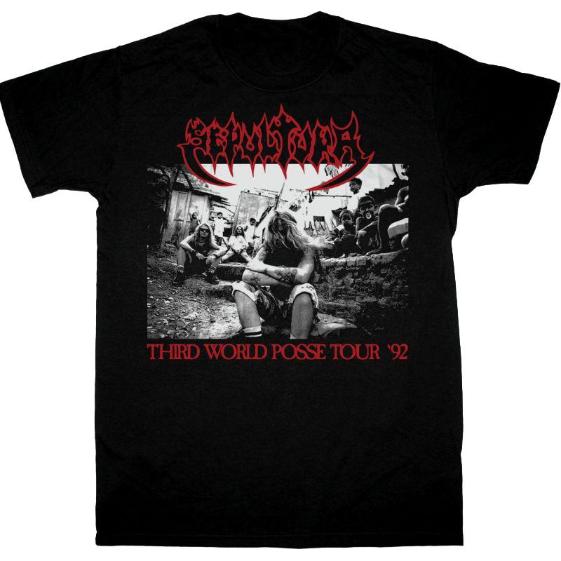 Редкая черная футболка SEPULTURA THIRD WORLD Posse Tour 1992, все размеры, унисекс S