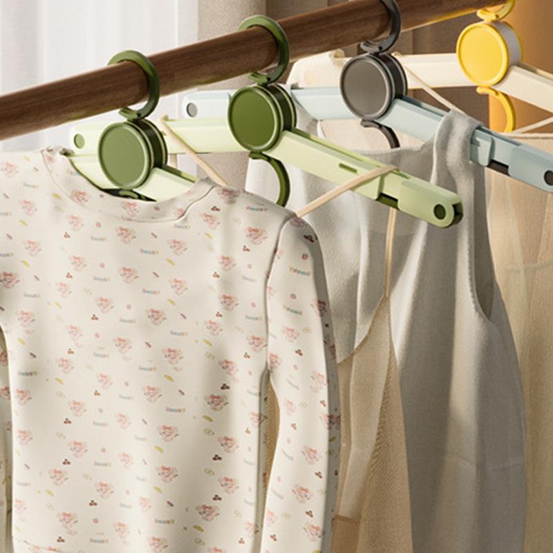Travel Folding Clothes Hanger Portable Multi-Functional Clothes Hanger With Clip Bold Clothes Drying Rack Hanging Shoe Rack