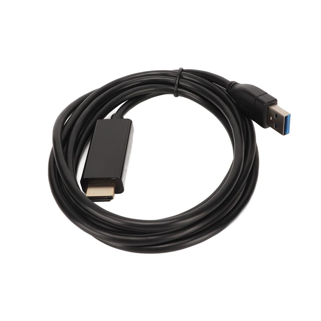 USB3.0 to HD Multimedia Interface Adapter Cable 5.9ft 4K Plug and Play Cable for OS X for Windows 10