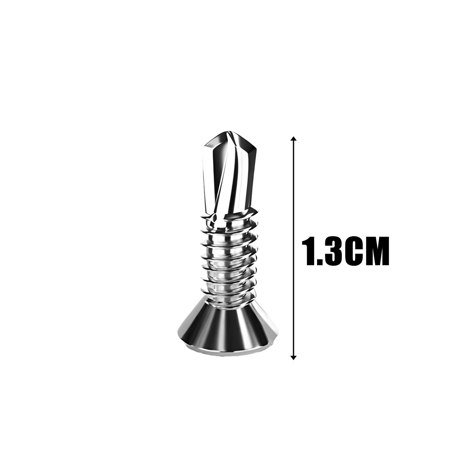 

Stainless Steel Self Tapping Screws Round Flat Head Phillips Countersunk Insert Self Drilling Screw Fastener for Drywall Wood 20PCS