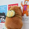 Can Pull Capybara Plush Doll Fruit Backpack Stuffed Capybara Doll  Birthday Gifts