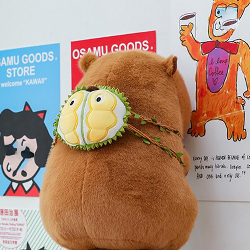 Can Pull Capybara Plush Doll Fruit Backpack Stuffed Capybara Doll Birthday Gifts