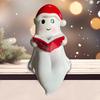 LED Xmas Ghost Reading Ornament Lightweight Christmas Ghost Figurine Creative Christmas Ghost Statue for Indoor Home Living Room