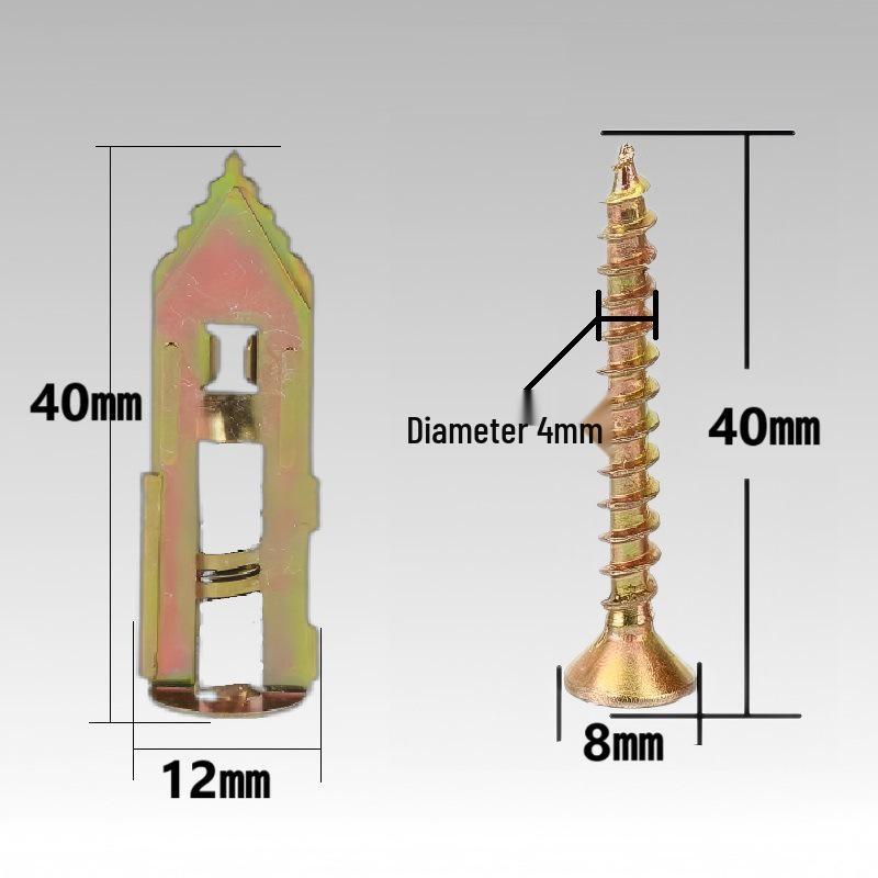 Portable No-Drill Gypsum Board Expansion Screw for Fiber Cement Board
