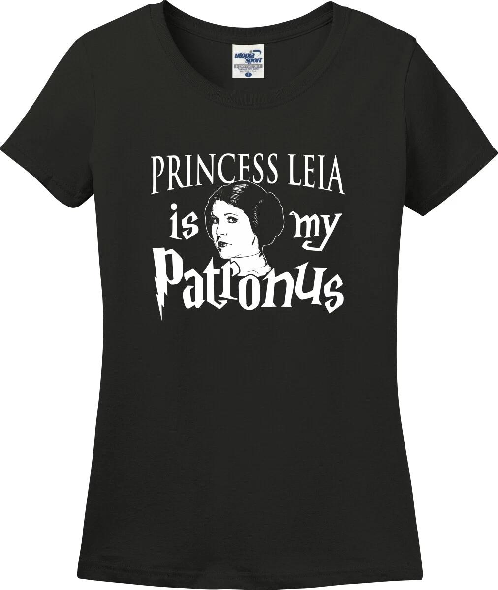 Princess Leia Is My Patronus Funny Missy Fit Ladies T-Shirt (S-3X) XXL