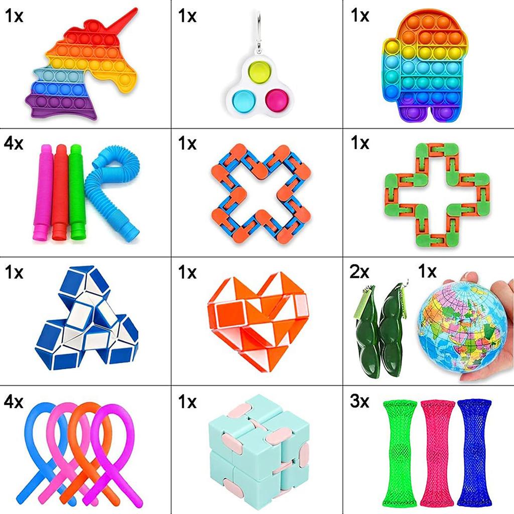 22 Packs  Bubble Toys With  Toys For Boys Girls Stress Relief Toys