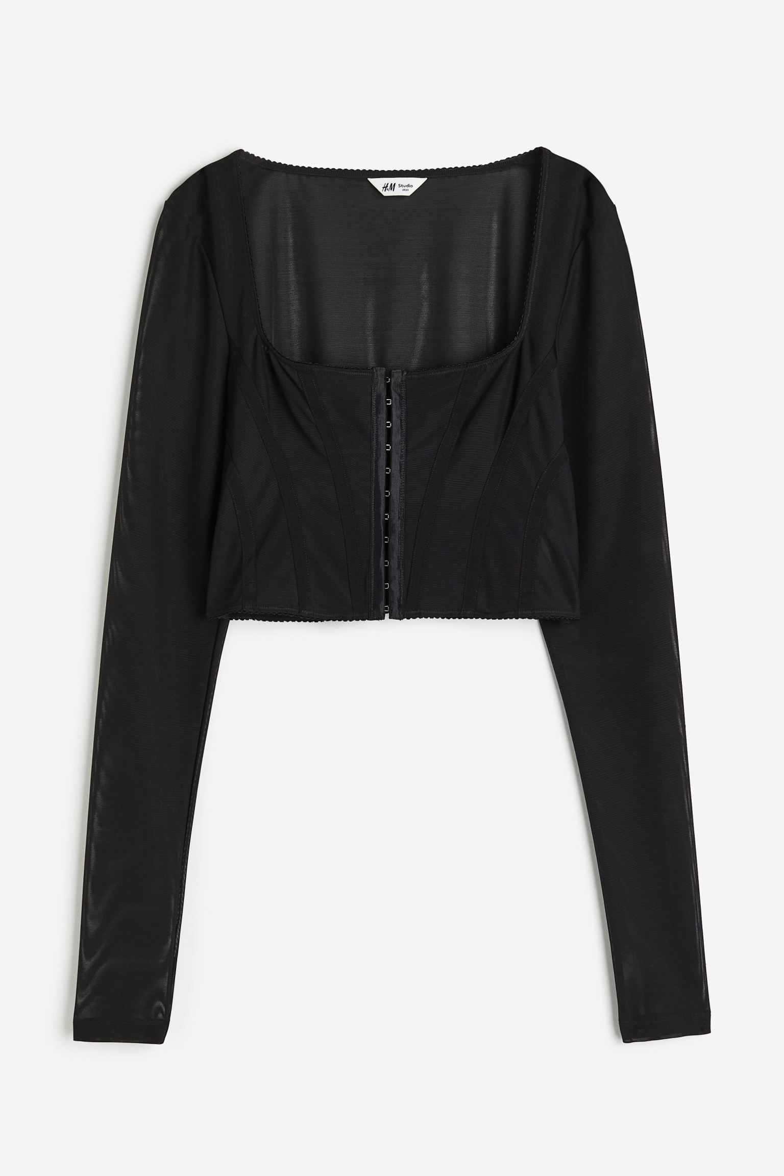 

Прозрачный топ корсетного типа