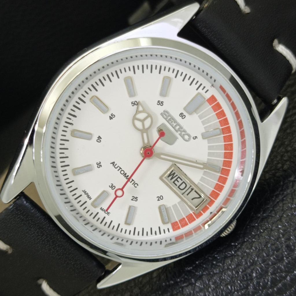 ОТРЕМОНТИРОВАННЫЕ ВИНТАЖНЫЕ МУЖСКИЕ АВТОМАТИЧЕСКИЕ ЧАСЫ SEIKO 5 6309A ЯПОНИЯ БЕЛЫЕ a441868-1 white