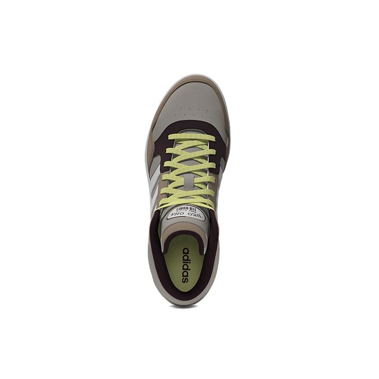 Adidas Neo Hoops 3.0 Mid Non-Slip Durable High-Top Sneakers Unisex Sneakers Brown FZ6562