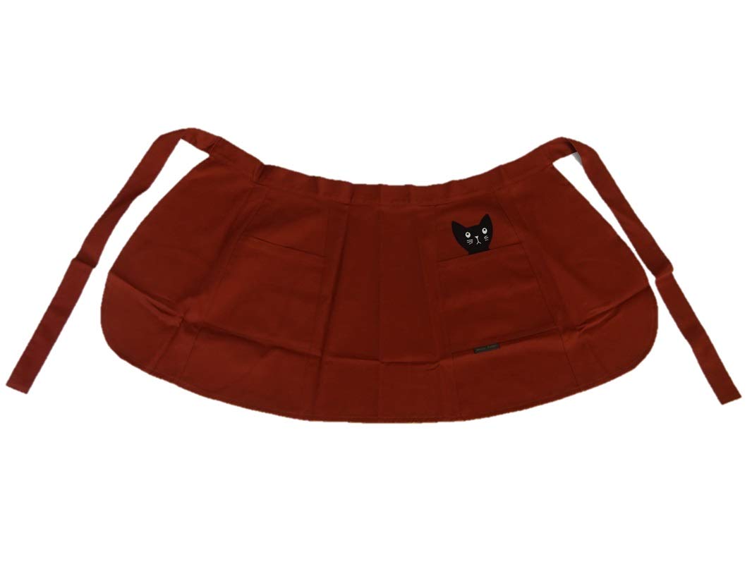 

Department store brand apron Cute black cat salon apron 28101 [Atsuko Matano] (Matano Atsuko) (mapron) (brown)