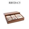 Wedding Wood Rings Jewelry Organizer Box Display Travel for Case Portable Storage Square Shape Box Walnut Necklace Holer