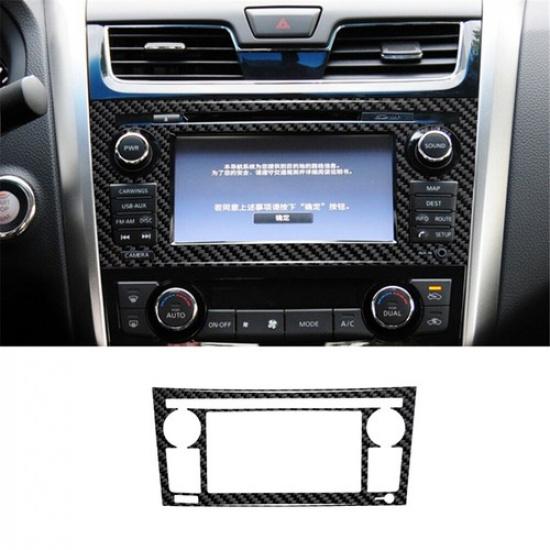 

Carbon Fiber Interior Radio Console Cover Trim For Nissan Altima Sedan Type C